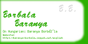 borbala baranya business card